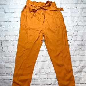 Tie waist pants
